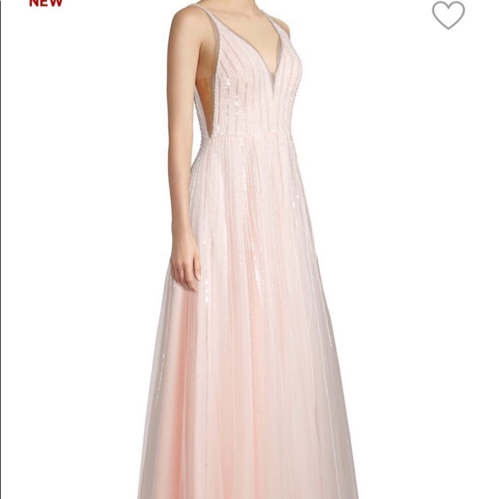 SUPER beautiful gown,NWT. So feminine and pretty!  Light pink
